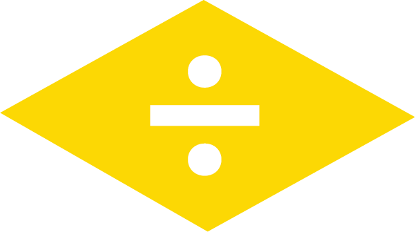 Yellow division symbol.