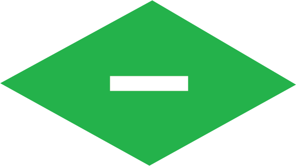 Green subtraction symbol.