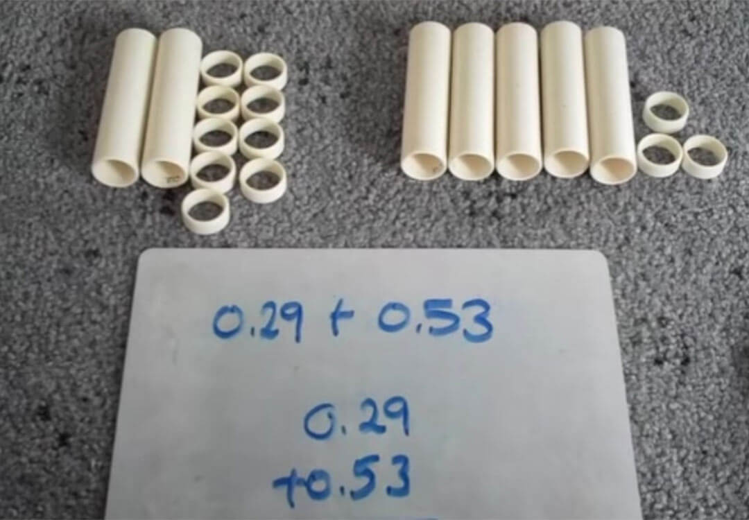 Decipipes a fun mathematical material used by Maths Tutors to explain maths.