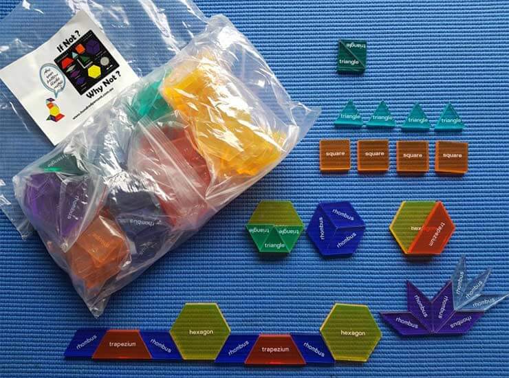 Metric Pattern Blocks created by Maths Heroes as a modern teaching aid.